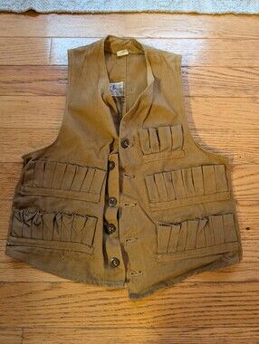 Vintage Blue Bill By Red Head Youth Child Hunting Ammo Vest Heritage Outdoor Vtg